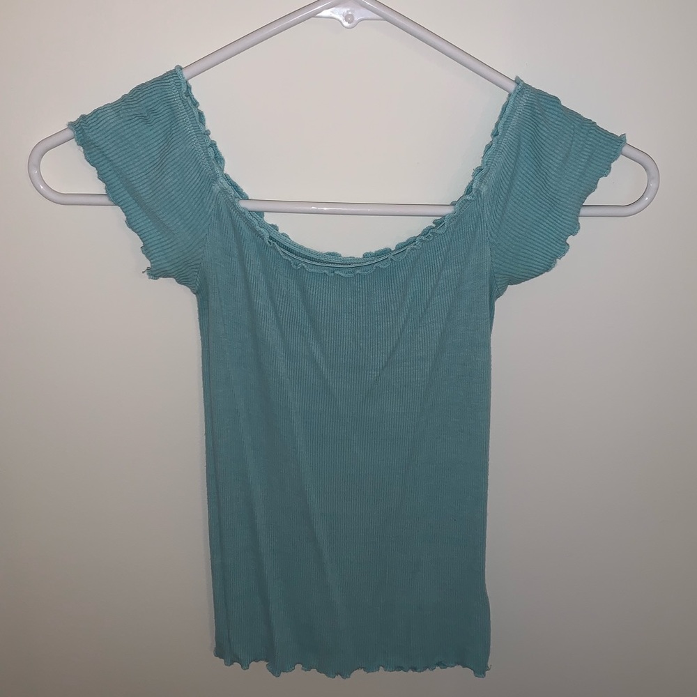 American eagle off the shoulder crop top